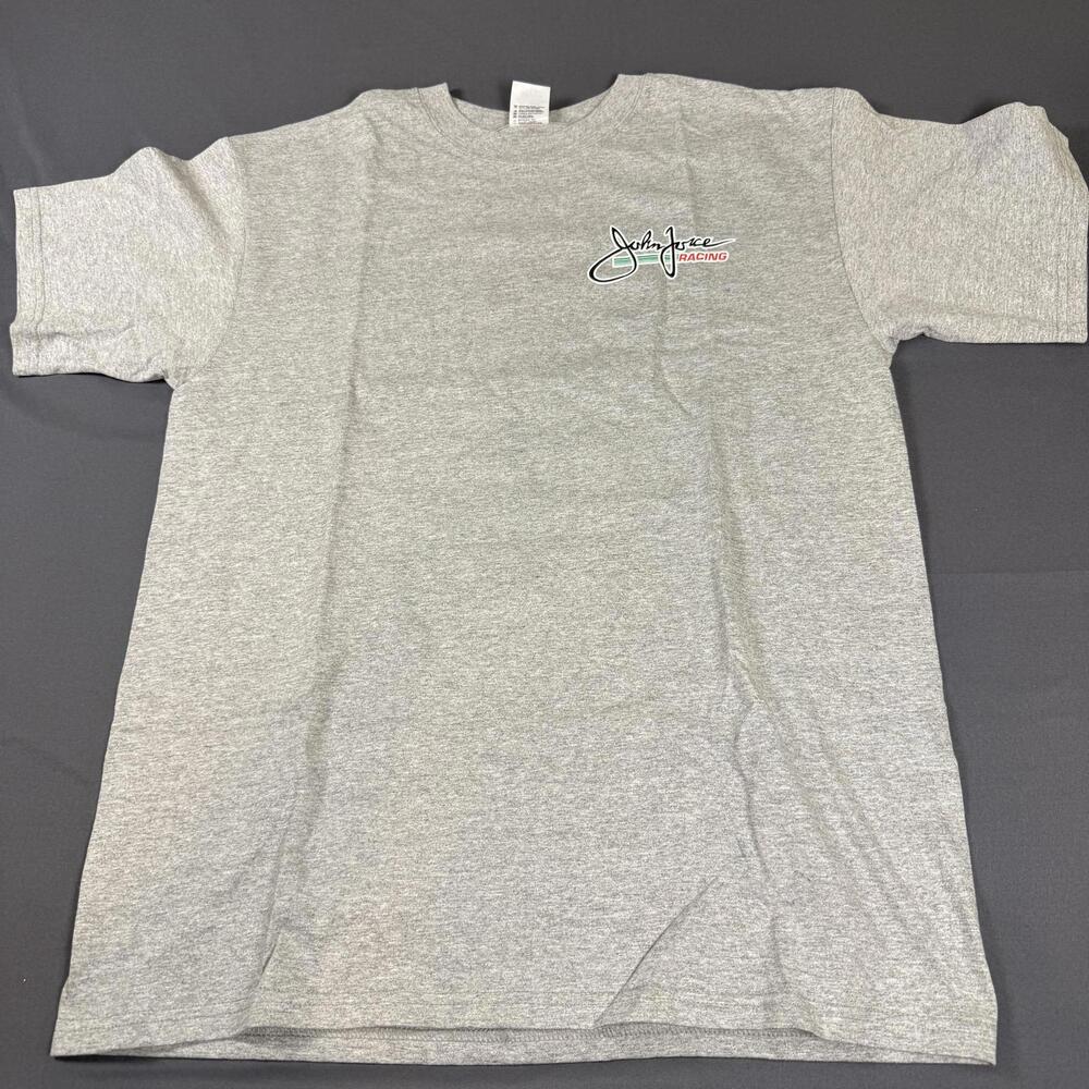 Y2K Gray NHRA Racing John Force Funny Car Men's Size Large Shirt